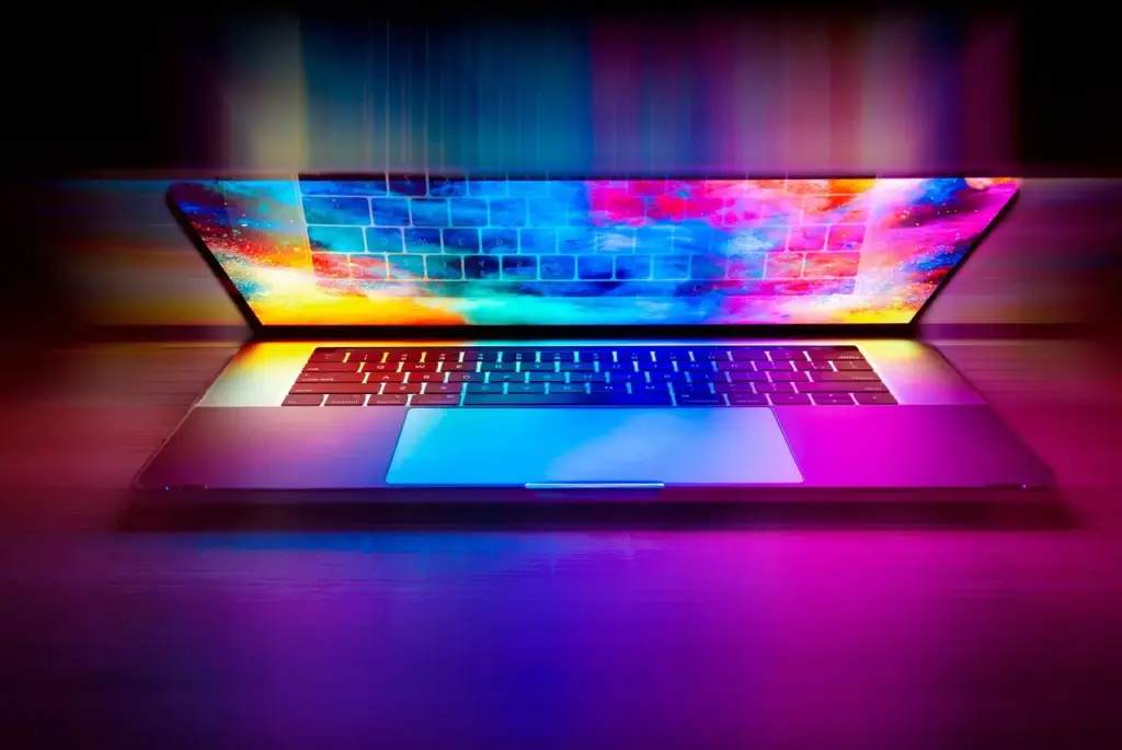 Laptop showing a SaaS onboarding screen with checklist